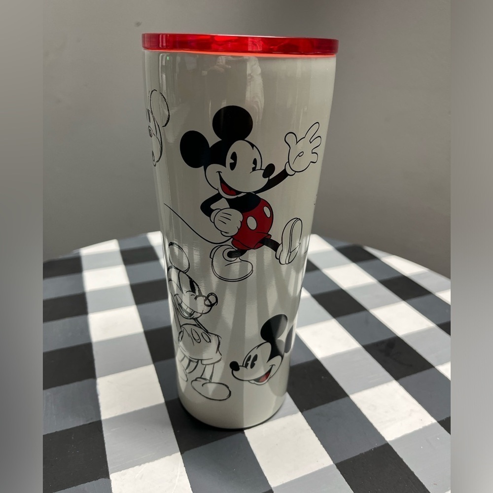 Disney Store Mickey Mouse Sketch Art Travel Tumbler